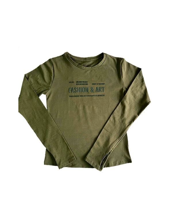 Camiseta-manga-longa-juvenil-feminina-verde—Poah-Noah—Carambolina—34414