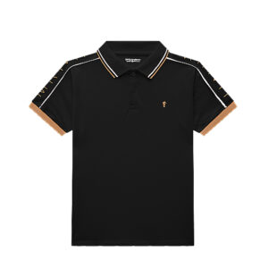 Polo-manga-curta-juvenil-masculina-preta—Onda-Marinha—Carambolina—34447