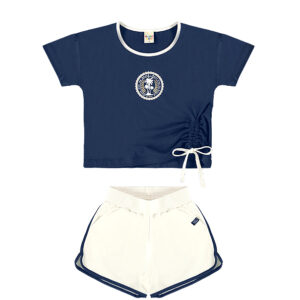 Conjunto-blusa-boxy-com-metalizado-na-estamap-e-short-infantil-e-juvenil-feminino-marinho—Have-Fun—Carambolina—34637