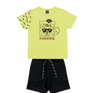 Conjunto-bermuda-de-moletom-infantil-masculino-verde—Dila—Carambolina—34806