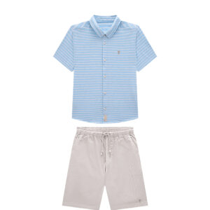 Conjunto-camisa-listrada-e-bermuda-de-sarja-infantil-masculino—Onda-Marinha—Carambolina—34861