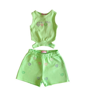 Conjunto-short-moletom-e-regata-com-bordados-infantil-feminino-verde—Mon-Sucré—Carambolina—34928