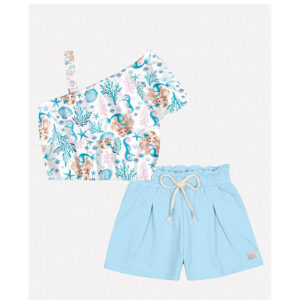 Conjunto-de-short-e-blusa-estampada-com-babados-infantil-feminino-sereia—Cinti—Carambolina—35097